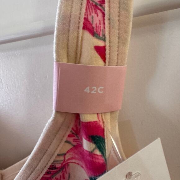 NWT Lane Bryant Cacique Floral Cotton Unlined No-Wire Bra size 42C - Picture 6 of 7